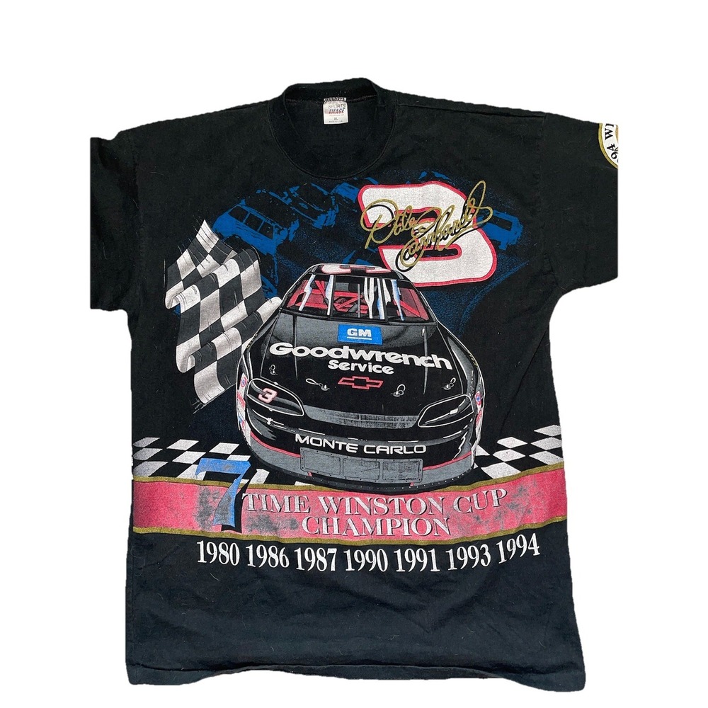VTG 1994 Dale Earnhardt Nascar Winston Cup Champion T-shirt All Over Print Large